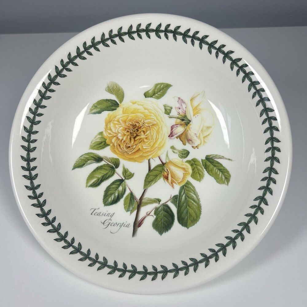 PORTMEIRION Botanic Roses TEASING GEORGIA 8.5”Soup/Pasta Bowl